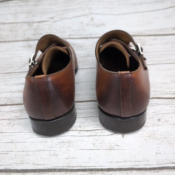 Magnanni Brown Leather Double Monk Strap Dress Shoes Men Size 11 main image 11